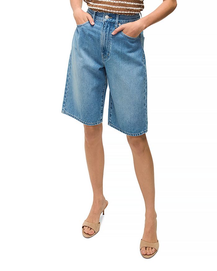 Шорты-бермуды Charlotte из денима Veronica Beard, синий
Шорты-бермуды Charlotte из денима Veronica Beard, синий