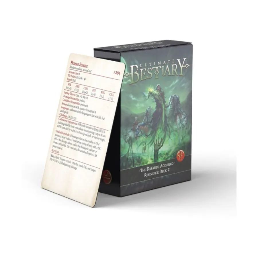 Бокс-сет Dreaded Accursed - Monster Reference Deck #2, Game Master's Toolbox (5e)
Бокс-сет Dreaded Accursed - Monster Reference Deck #2, Game Master's Toolbox (5e)