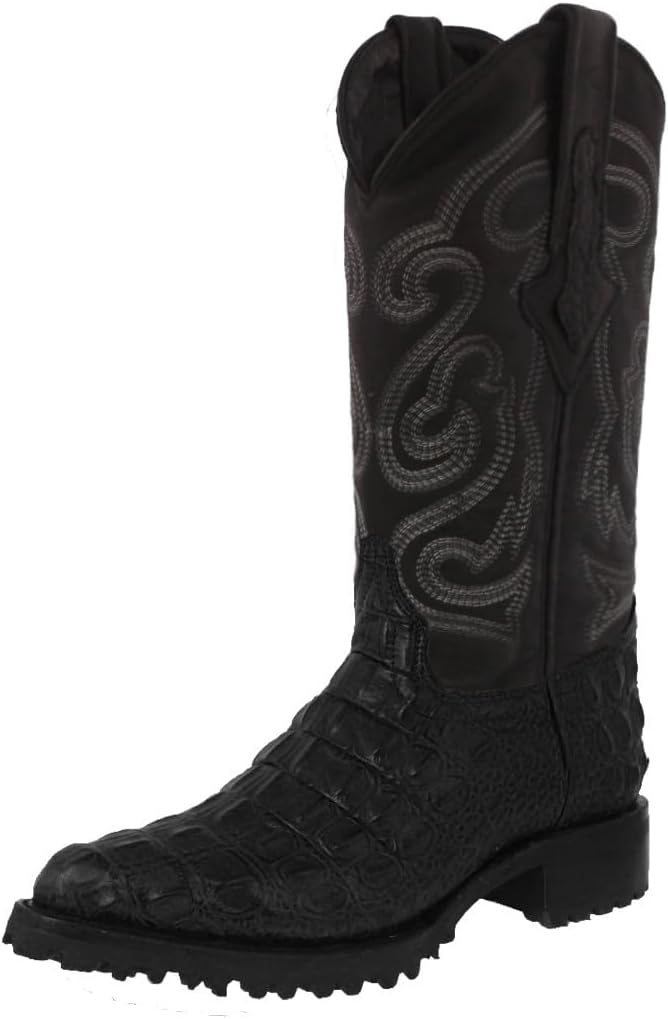 Мужские профессиональные байкерские сапоги из черной кожи с крокодиловым тиснением сзади, модель J Toe Cowboy Professional
Мужские профессиональные байкерские сапоги из черной кожи с крокодиловым тиснением сзади, модель J Toe Cowboy Professional