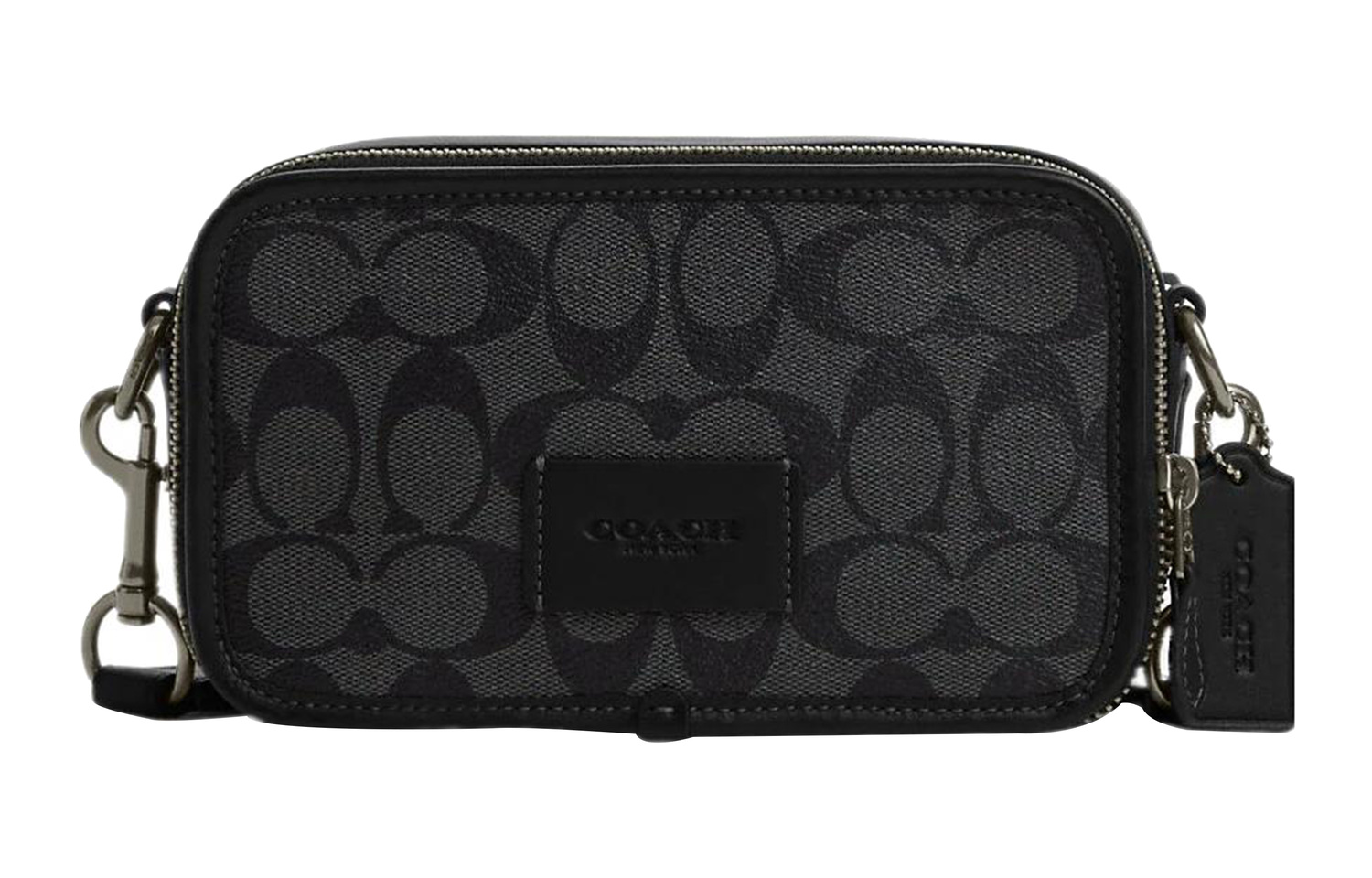 COACH Подписная кожаная сумка через плечо Wyatt с покрытым холстом
COACH Подписная кожаная сумка через плечо Wyatt с покрытым холстом