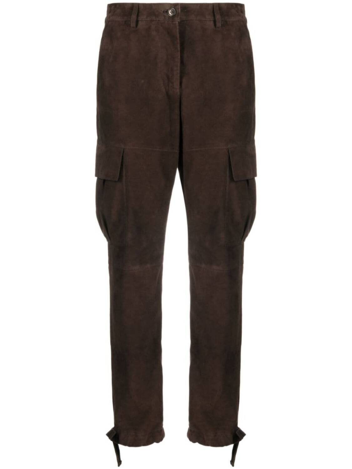 Замшевые брюки прямого кроя P.A.R.O.S.H., коричневый
Замшевые брюки прямого кроя P.A.R.O.S.H., коричневый