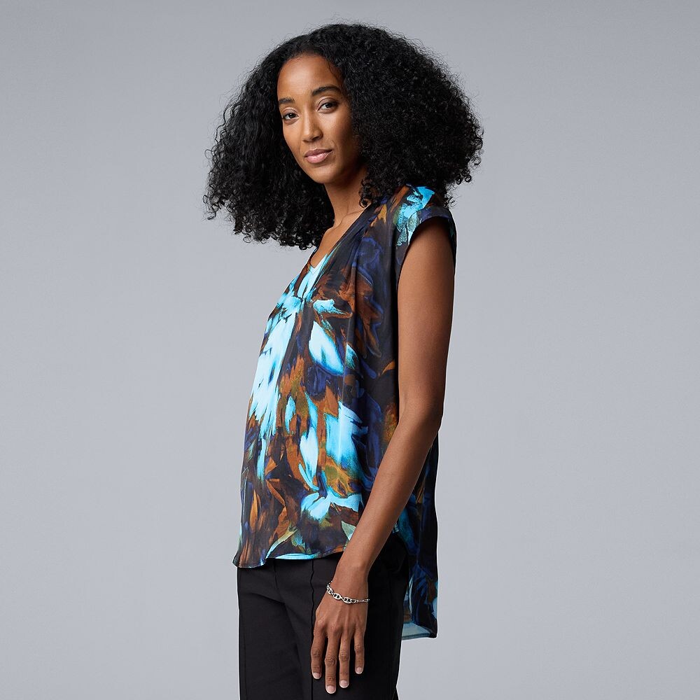 Женский топ Simply Vera Vera Wang с v-образным вырезом, цвет Blue Brown Bouquet
Женский топ Simply Vera Vera Wang с v-образным вырезом, цвет Blue Brown Bouquet