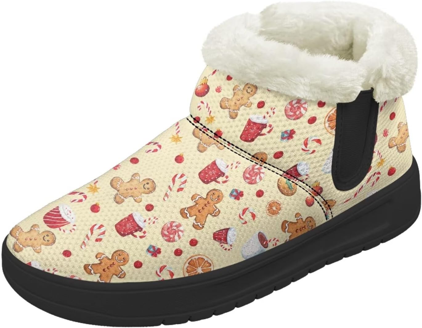 Рождественские снежные ботинки Forchrinse для женщин и мужчин, зимние теплые ботильоны, удобные, с легким надеванием, походные ботинки, рождественская обувь, Christmas Gingerbread Man Print
Рождественские снежные ботинки Forchrinse для женщин и мужчин, зимние теплые ботильоны, удобные, с легким надеванием, походные ботинки, рождественская обувь, Christmas Gingerbread Man Print
