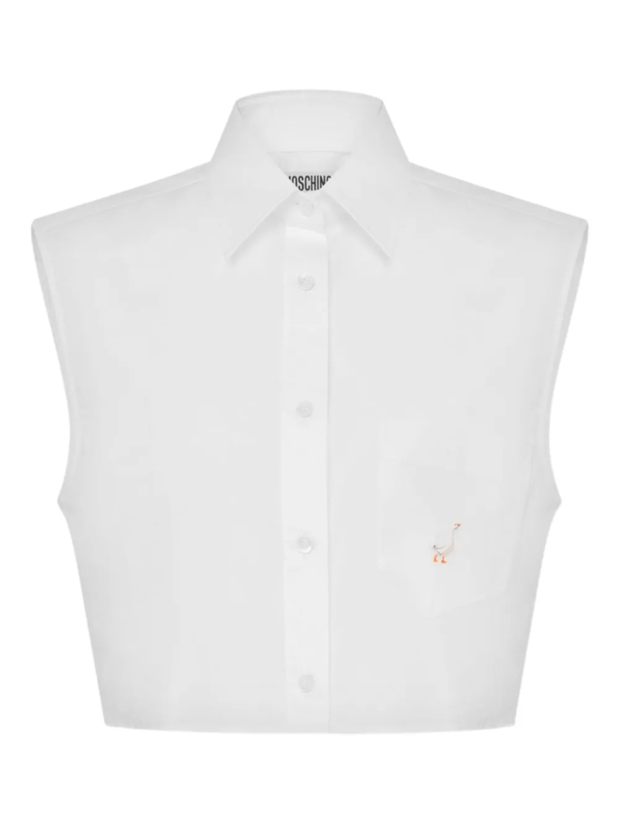 Moschino укороченная поплиновая рубашка, белый
Moschino укороченная поплиновая рубашка, белый