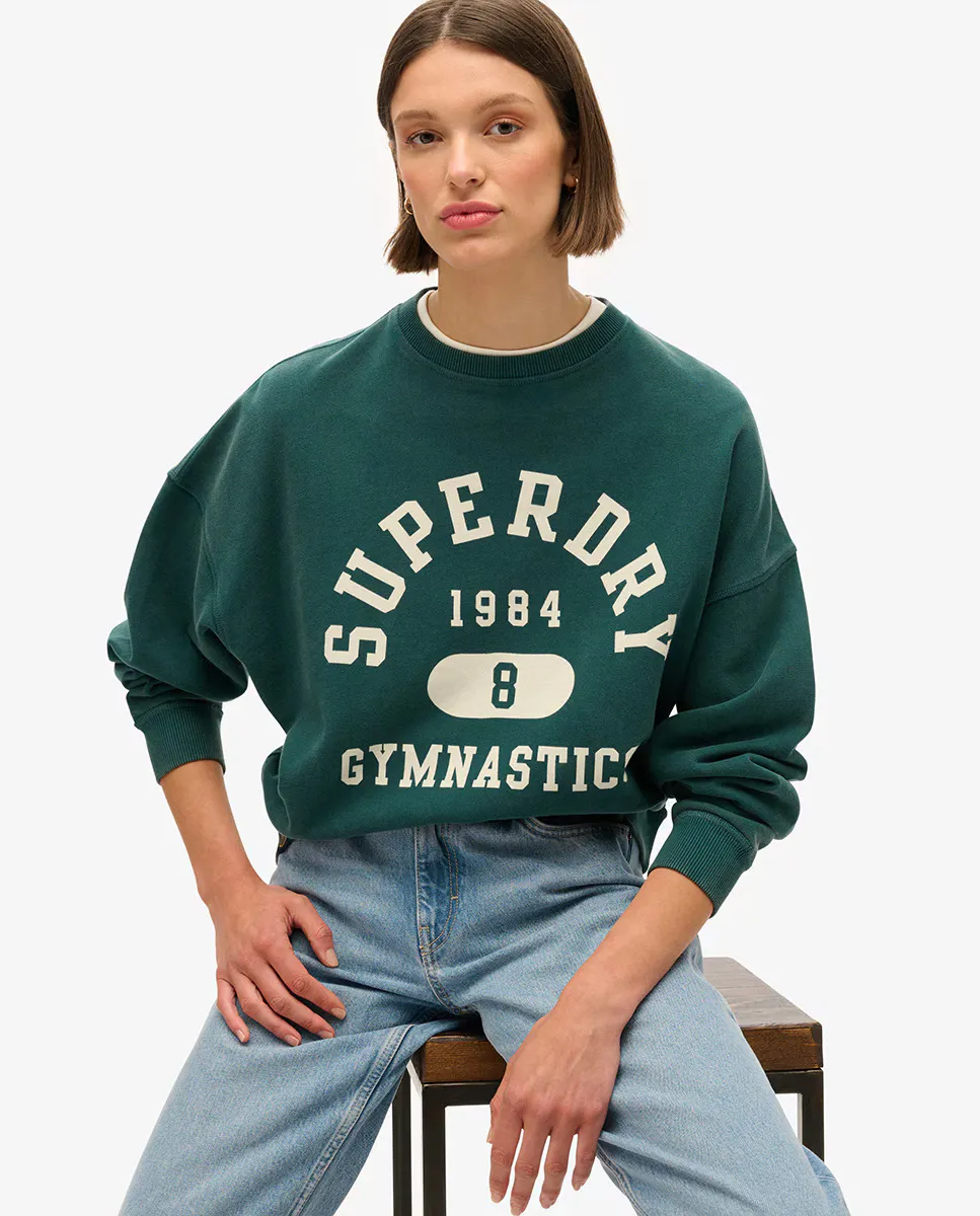 Женская толстовка оверсайз с принтом Athletic Essentials Superdry, темно-зеленый
Женская толстовка оверсайз с принтом Athletic Essentials Superdry, темно-зеленый