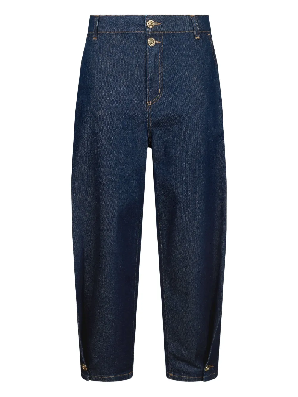 Джинсы-баллоны на пуговицах LIU JO, синий 
Джинсы-баллоны на пуговицах LIU JO, синий