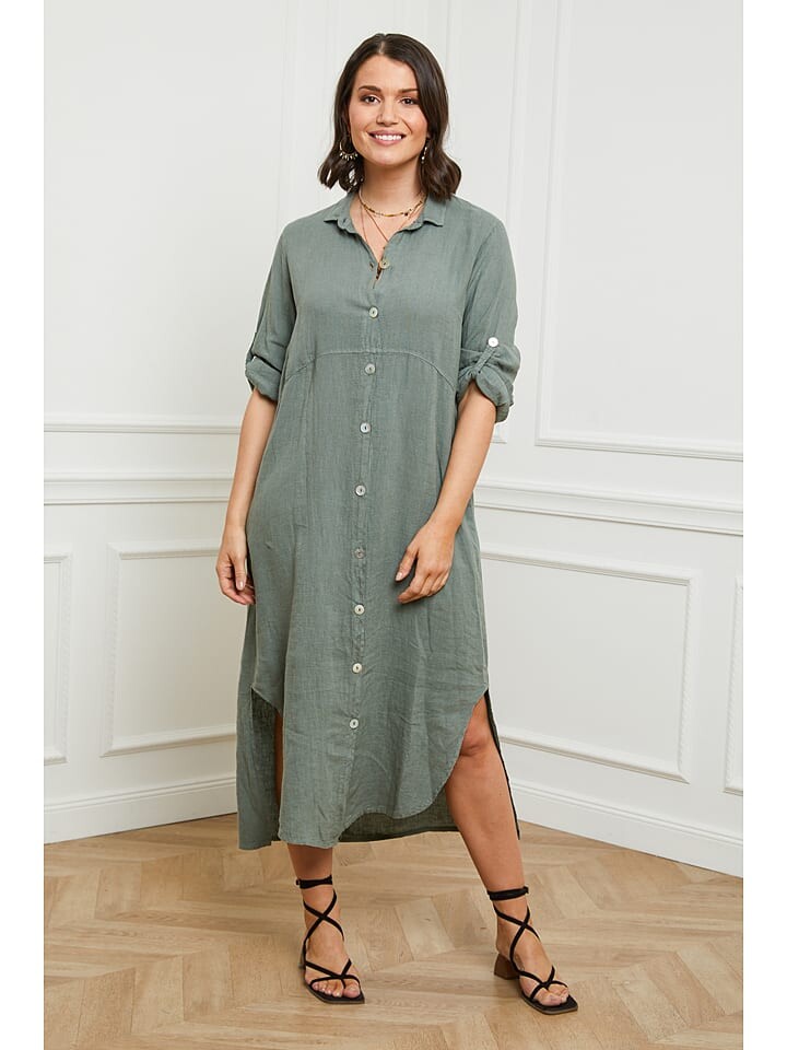 Длинное платье Curvy Lady Leinen, хаки
Длинное платье Curvy Lady Leinen, хаки