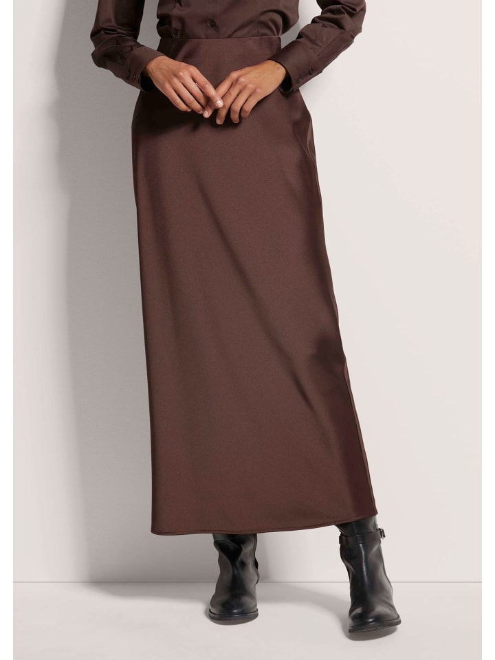 MADELEINE Длинная юбка-слип коричневого цвета
MADELEINE Длинная юбка-слип коричневого цвета