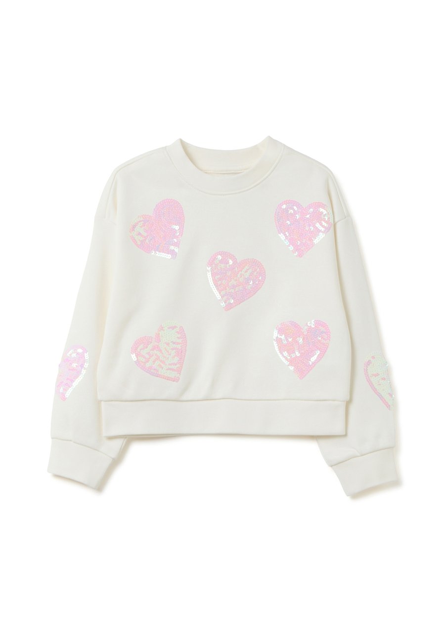 Толстовка OVS REGULAR FIT WITH HEARTS., Optical White/White
Толстовка OVS REGULAR FIT WITH HEARTS., Optical White/White