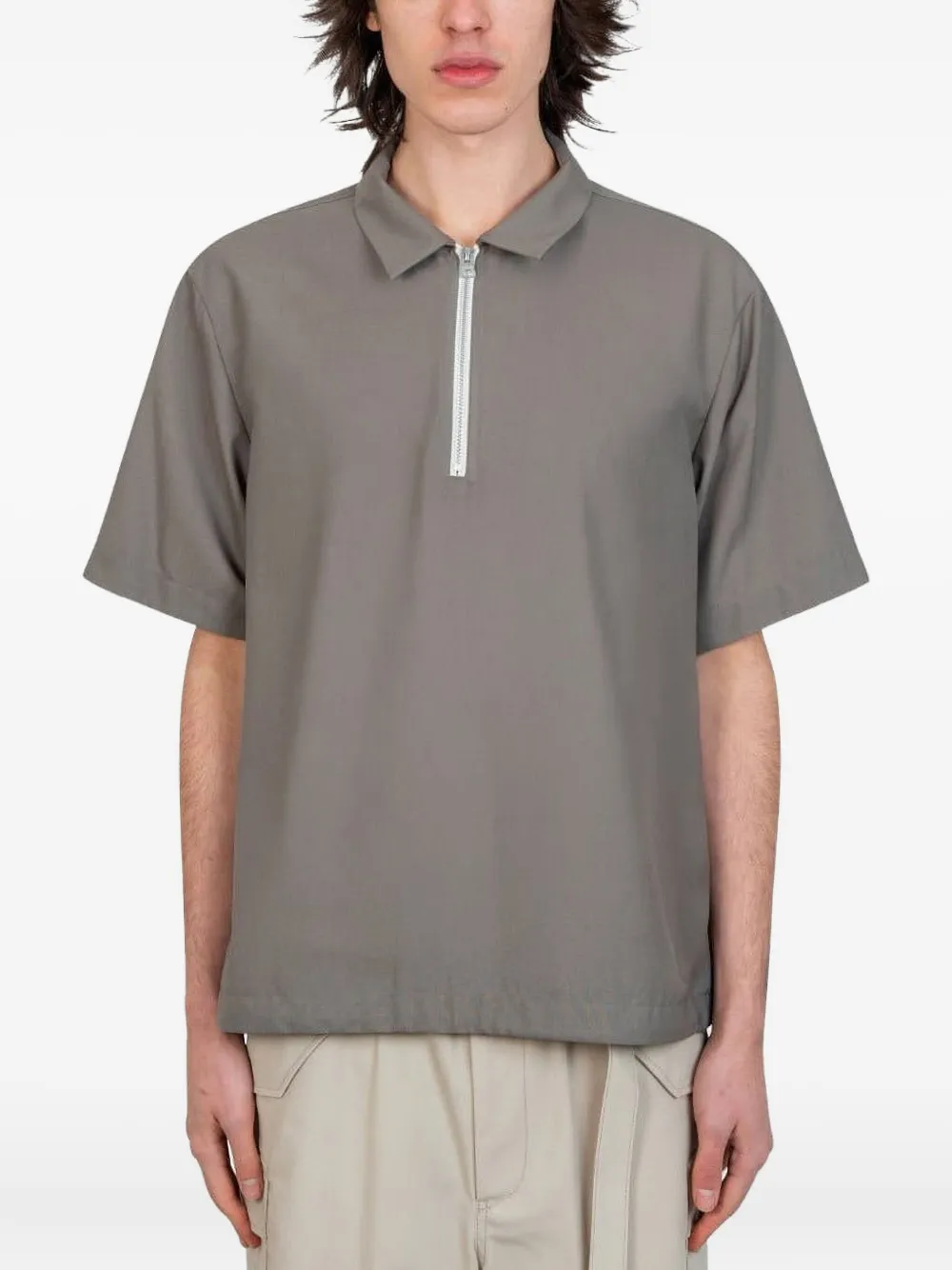 Рубашка поло на молнии SACAI, серый
Рубашка поло на молнии SACAI, серый