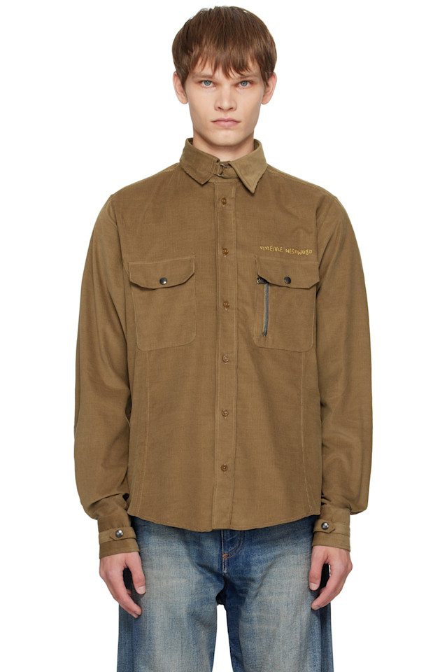 Vivienne Westwood Коричневая рубашка Томаса
Vivienne Westwood Коричневая рубашка Томаса
