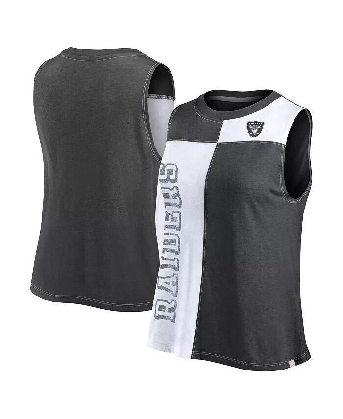 Женская черная, белая состаренная майка с надписью Las Vegas Raiders Script Color Block Fanatics
Женская черная, белая состаренная майка с надписью Las Vegas Raiders Script Color Block Fanatics