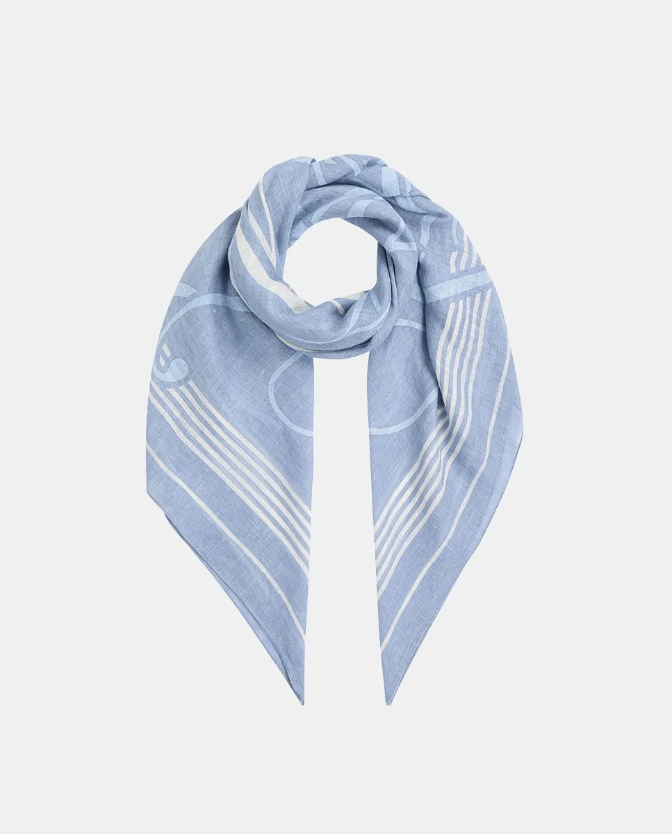 Льняной платок синего цвета Tommy Hilfiger
Льняной платок синего цвета Tommy Hilfiger