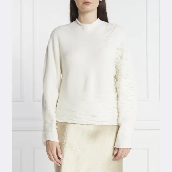 Шерстяной свитер свободного кроя с добавлением кашемира Liviana Conti, белый
Шерстяной свитер свободного кроя с добавлением кашемира Liviana Conti, белый