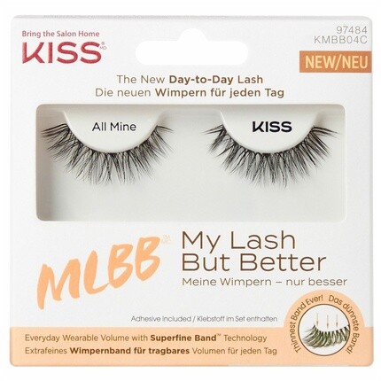 Черные накладные ресницы Kiss My Lash But Better All Mine Natural Style, 1 пара, Kiss Lashes
Черные накладные ресницы Kiss My Lash But Better All Mine Natural Style, 1 пара, Kiss Lashes