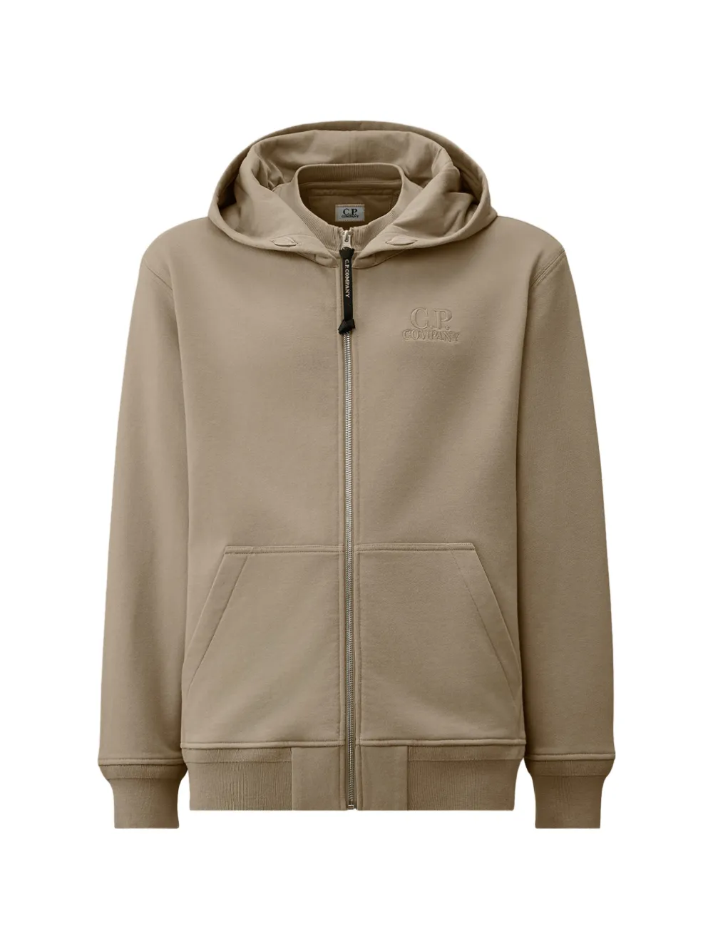 Худи на молнии с логотипом C.P. Company, бежевый
Худи на молнии с логотипом C.P. Company, бежевый