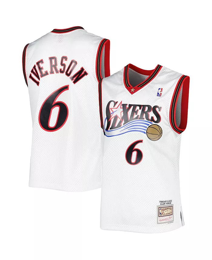 Мужская белая баскетбольная майка Philadelphia 76ers Hardwood Classics 2002 Swingman с именем Allen Iverson Mitchell & Ness
Мужская белая баскетбольная майка Philadelphia 76ers Hardwood Classics 2002 Swingman с именем Allen Iverson Mitchell & Ness