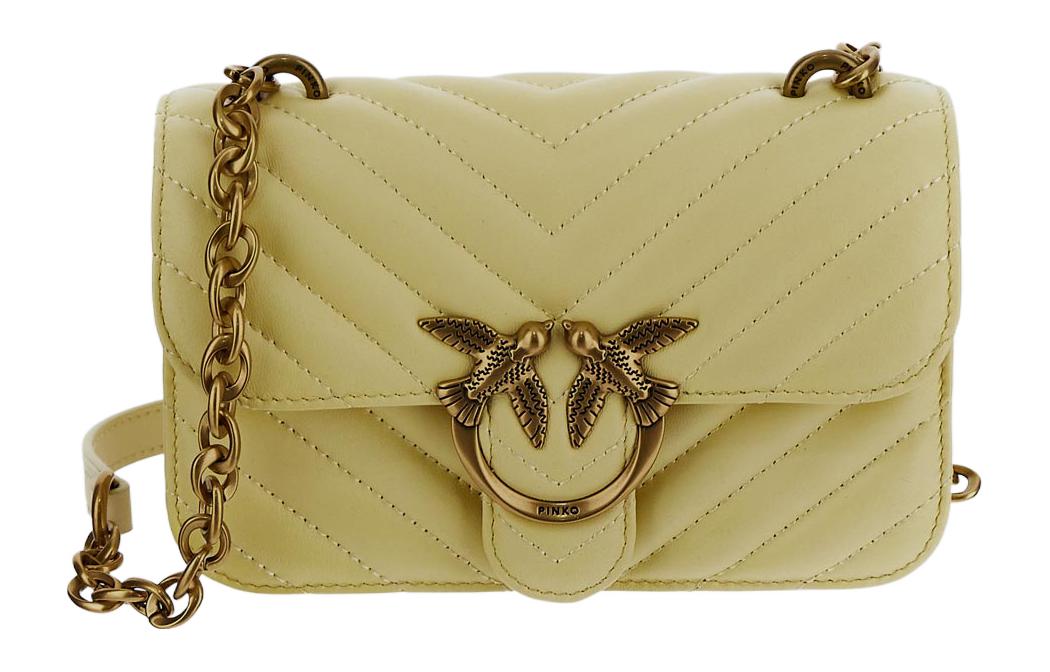 Кожаная мини-сумка через плечо, кроссбод женская желтая PINKO
Кожаная мини-сумка через плечо, кроссбод женская желтая PINKO