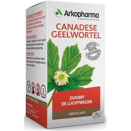 Канадский желтый корень, 45 капсул, Arkocaps
Канадский желтый корень, 45 капсул, Arkocaps