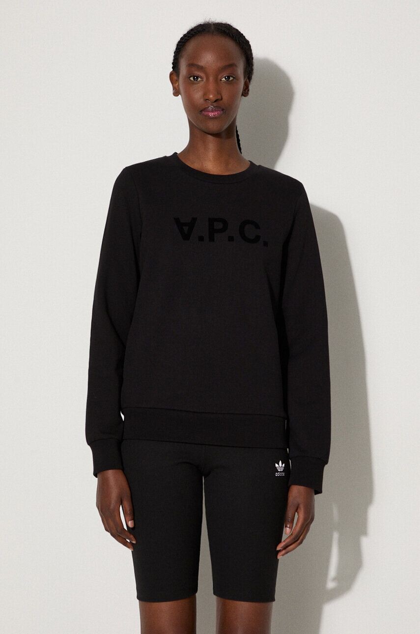 Хлопковая толстовка Sweat Viva A.P.C., черный
Хлопковая толстовка Sweat Viva A.P.C., черный