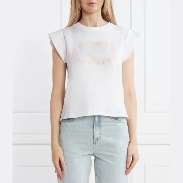 Футболка стандартного кроя Twin-Set, белый
Футболка стандартного кроя Twin-Set, белый