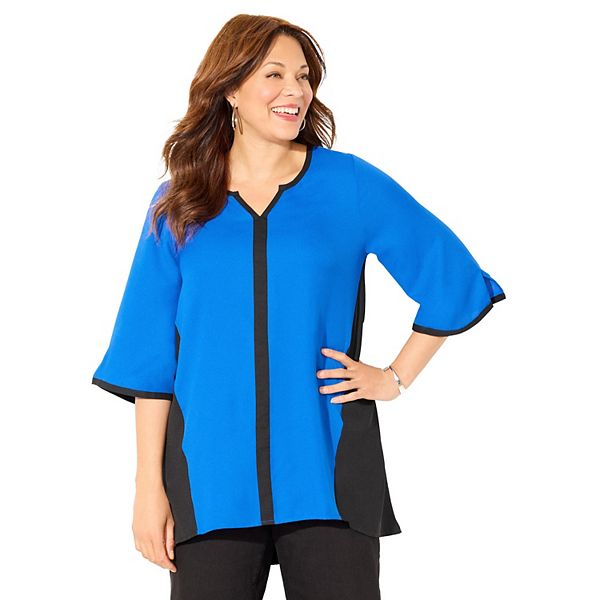 Блузка Women's plus size petite high-low Catherines, Dark Sapphire
Блузка Women's plus size petite high-low Catherines, Dark Sapphire