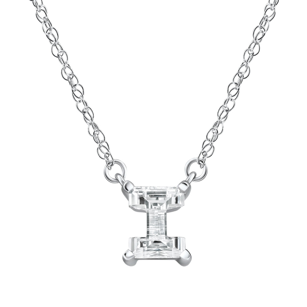 Ожерелье с бриллиантовой подвеской в форме буквы «I» длиной 18 дюймов, белое золото 14 карат, выращенное в лаборатории Pompeii2, 14K White Gold
Ожерелье с бриллиантовой подвеской в форме буквы «I» длиной 18 дюймов, белое золото 14 карат, выращенное в лаборатории Pompeii2, 14K White Gold