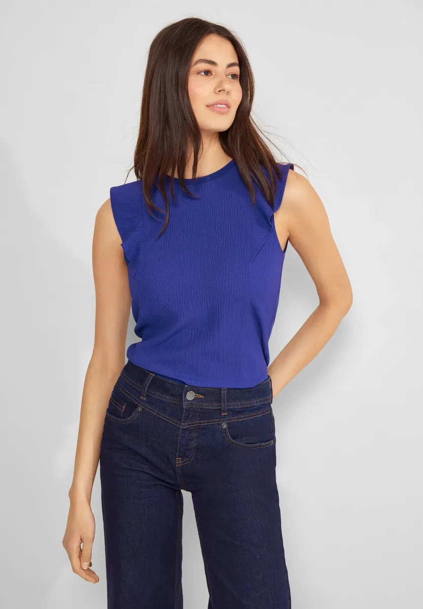 Майка STREET ONE, однотонная, синий
Майка STREET ONE, однотонная, синий