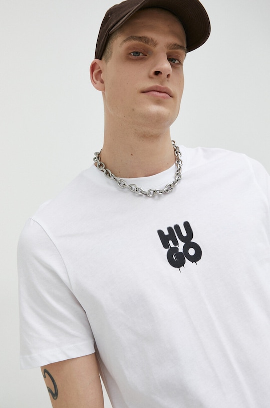 Хлопковая футболка Hugo, белый
Хлопковая футболка Hugo, белый