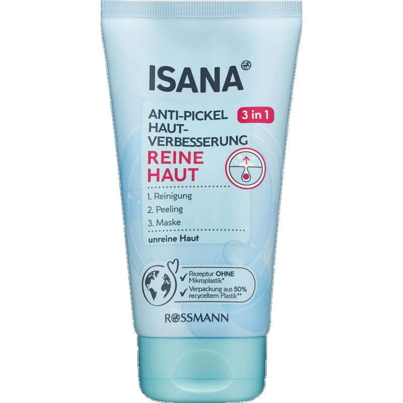 Чистая кожа 3в1 улучшение кожи против прыщей ISANA, 150 ml
Чистая кожа 3в1 улучшение кожи против прыщей ISANA, 150 ml