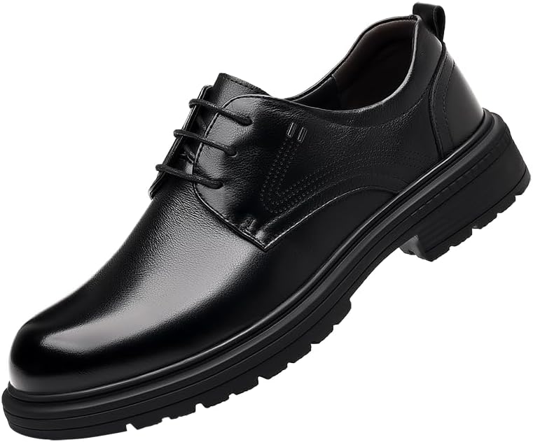 Мужские дерби с круглым носком на шнуровке из натуральной кожи, низкие, противоскользящие оксфорды, подходят для деловых встреч, офиса, свадьбы и церкви Igzbibg, черный
Мужские дерби с круглым носком на шнуровке из натуральной кожи, низкие, противоскользящие оксфорды, подходят для деловых встреч, офиса, свадьбы и церкви Igzbibg, черный