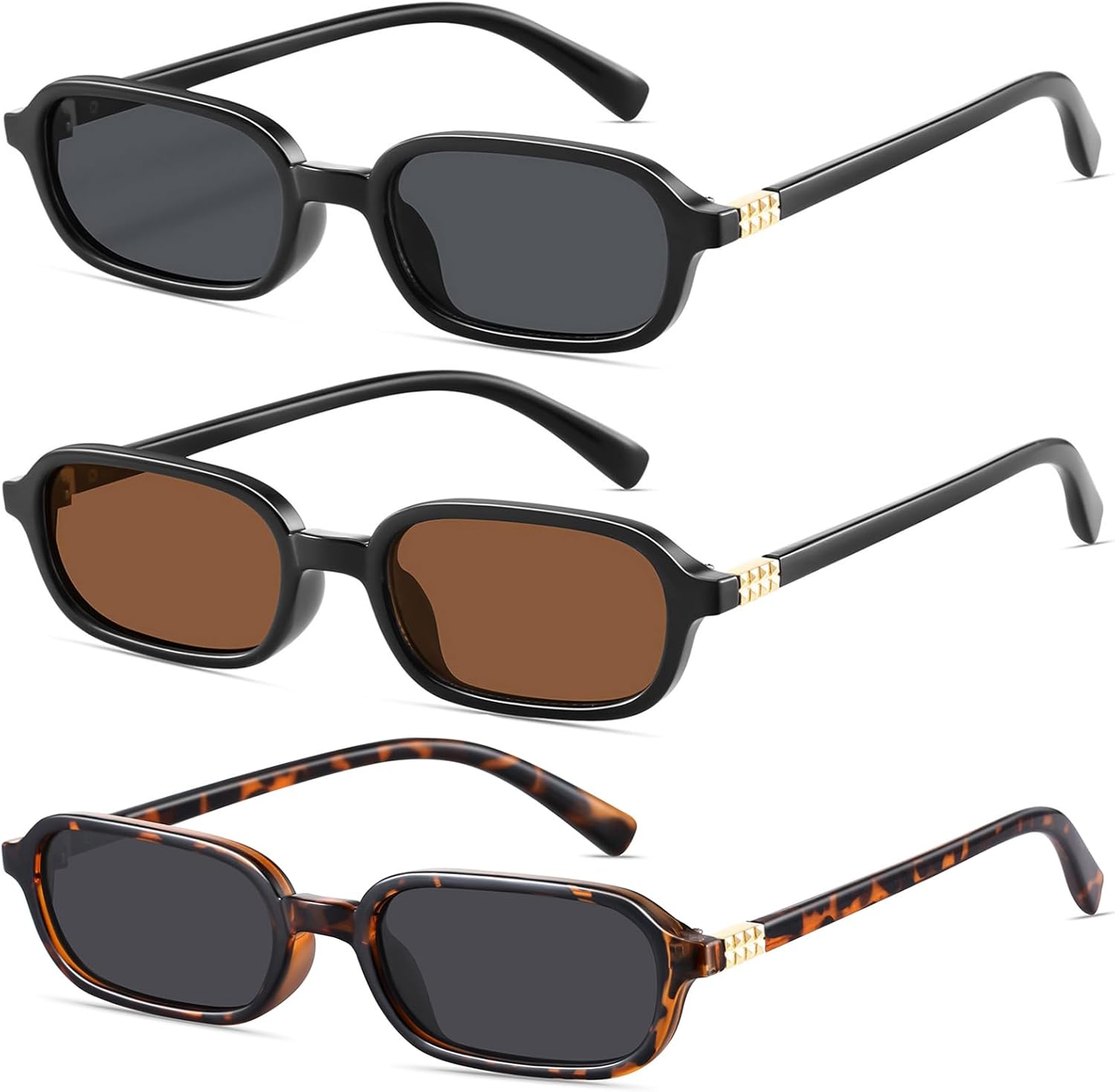 Ретро прямоугольные солнцезащитные очки для женщин, узкие, модные, небольшие, в стиле 90-х, квадратная оправа, защита от УФ-излучения YMRFW, 3pack(black/Gray+black/Brown+tortoise/Gray)
Ретро прямоугольные солнцезащитные очки для женщин, узкие, модные, небольшие, в стиле 90-х, квадратная оправа, защита от УФ-излучения YMRFW, 3pack(black/Gray+black/Brown+tortoise/Gray)