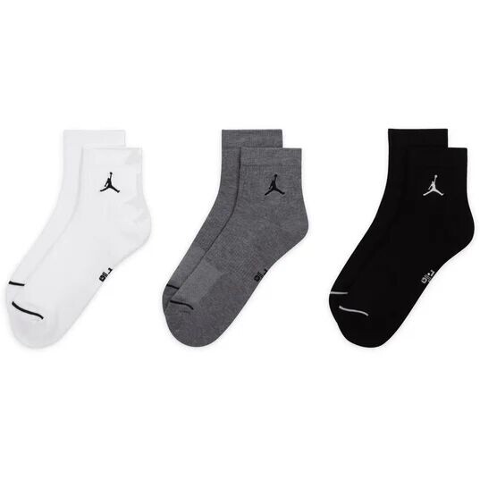 Носки U J Everydday Cush Poly Ankle Socks (3 пары) Jordan, цвет White(Black)/Carbon Heather(Black)/Black(White) 
Носки U J Everydday Cush Poly Ankle Socks (3 пары) Jordan, цвет White(Black)/Carbon Heather(Black)/Black(White)
