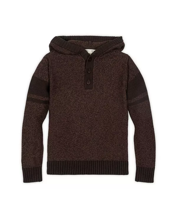 Детский свитер-поло с длинными рукавами и капюшоном из органического хлопка - для малышей и детей постарше. Hope & Henry, коричневый
Детский свитер-поло с длинными рукавами и капюшоном из органического хлопка - для малышей и детей постарше. Hope & Henry, коричневый