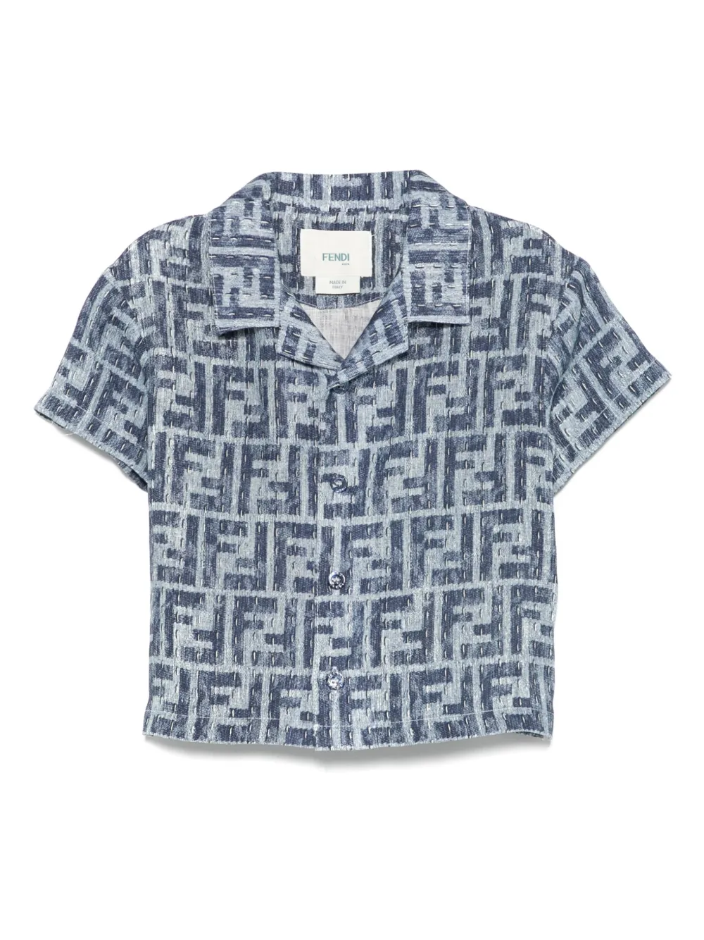 Рубашка с логотипом FF FENDI KIDS, синий
Рубашка с логотипом FF FENDI KIDS, синий