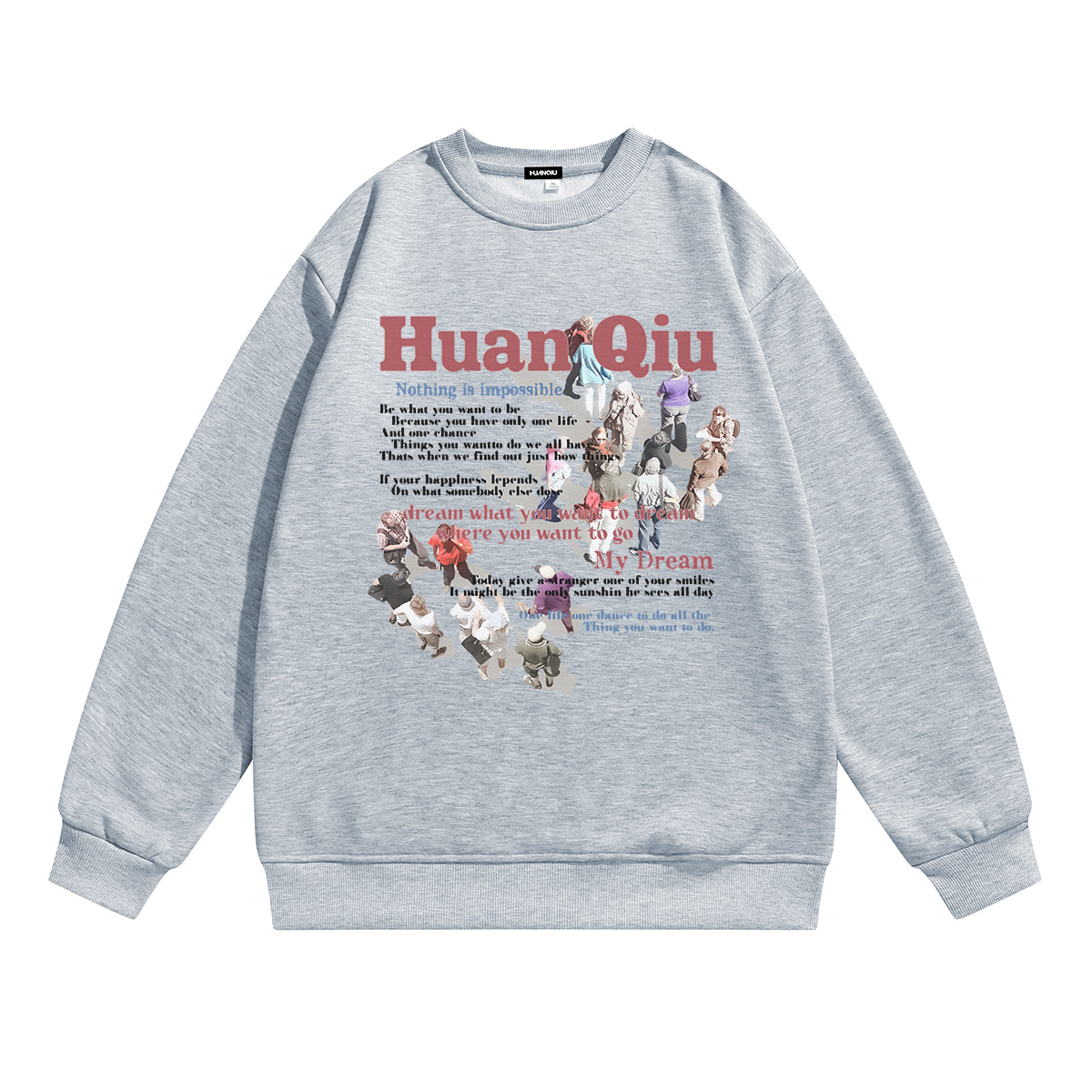 Свитшот Unisex Crew Neck Moderate Heavyweight HUANQIU, светло-серый
Свитшот Unisex Crew Neck Moderate Heavyweight HUANQIU, светло-серый