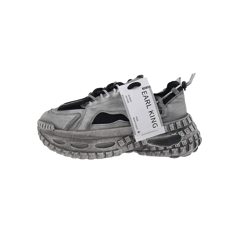 Амортизирующие и дышащие низкие массивные кроссовки для мужчин Earl king, Black
Амортизирующие и дышащие низкие массивные кроссовки для мужчин Earl king, Black