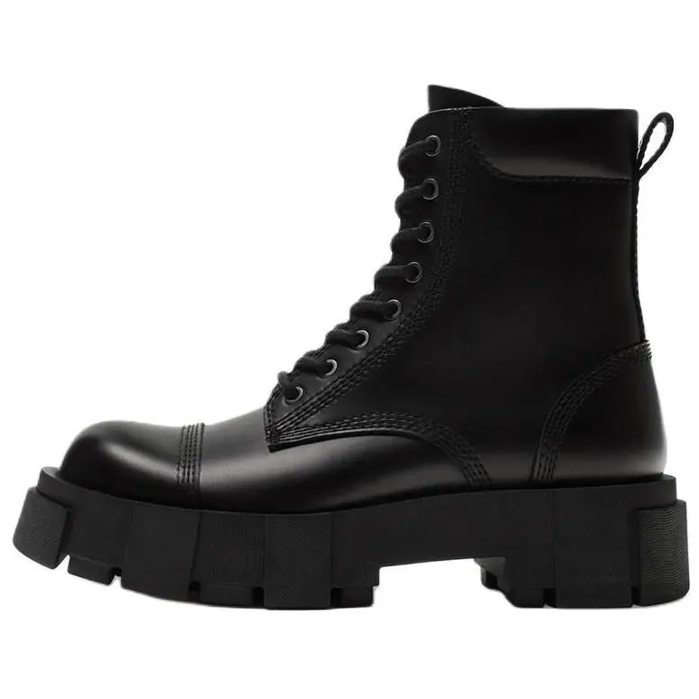 ZARA Короткие мужские ботинки Martin, черные 
ZARA Короткие мужские ботинки Martin, черные