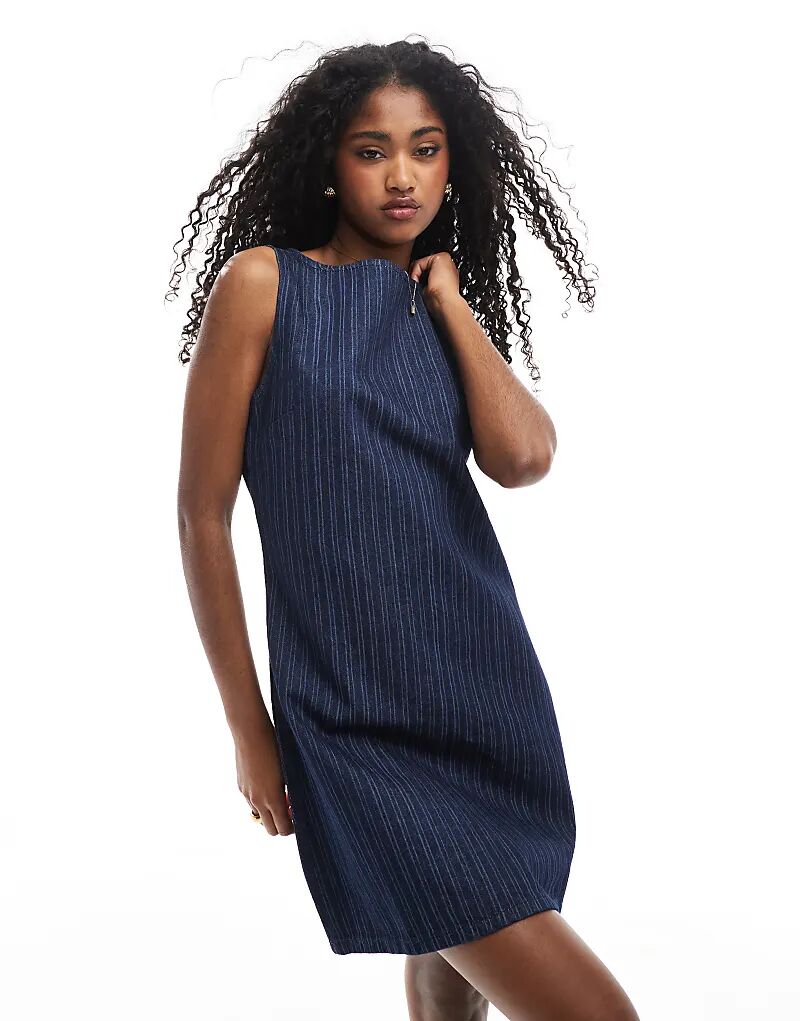 Платье-мини ASOS DESIGN из полосатого денима
Платье-мини ASOS DESIGN из полосатого денима