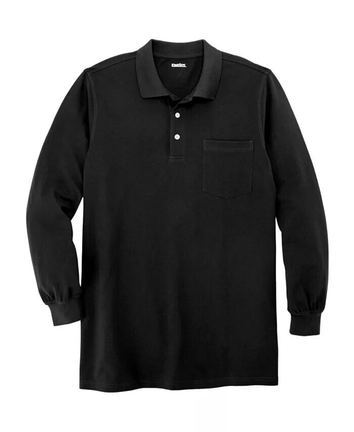 Мужская рубашка-поло Piqu Longer-Length с длинными рукавами Shrink-Less для высоких и крупных мужчин KingSize, черный
Мужская рубашка-поло Piqu Longer-Length с длинными рукавами Shrink-Less для высоких и крупных мужчин KingSize, черный