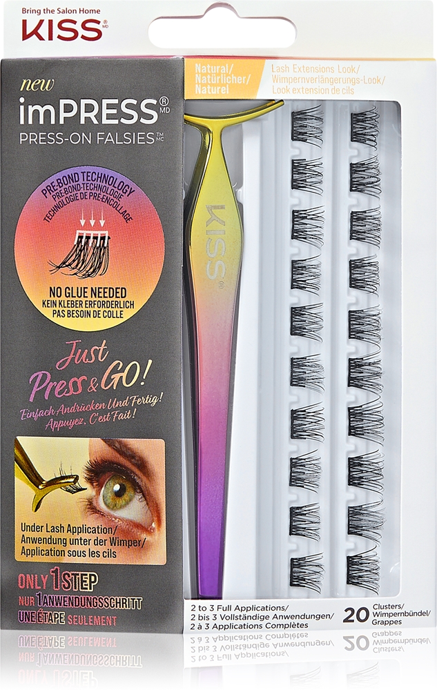 Накладные ресницы Impress - отдельные ресницы с узелками Kiss, 01 natural 20 шт
Накладные ресницы Impress - отдельные ресницы с узелками Kiss, 01 natural 20 шт