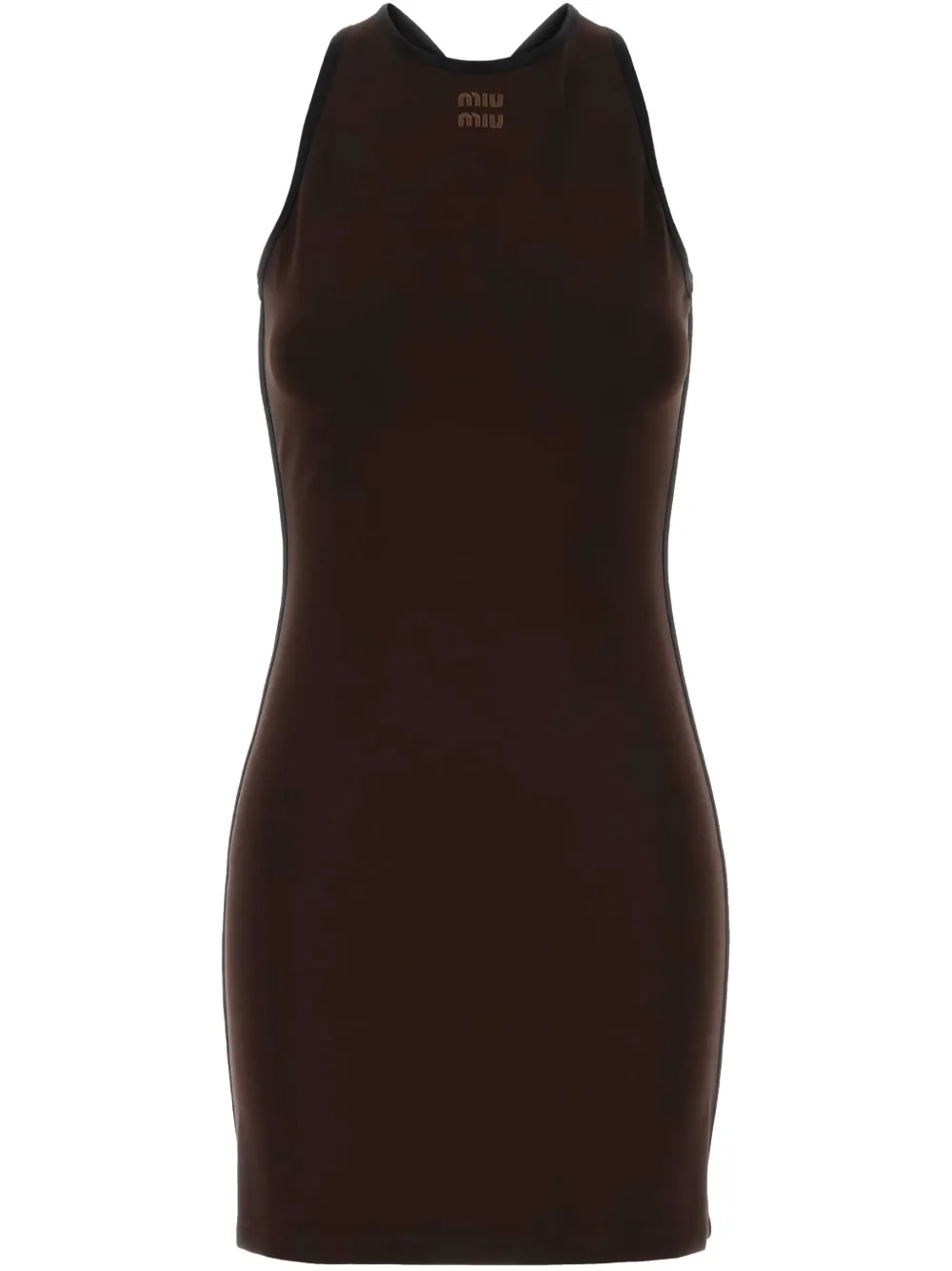 Платье мини с открытой спиной MIU MIU, коричневый
Платье мини с открытой спиной MIU MIU, коричневый