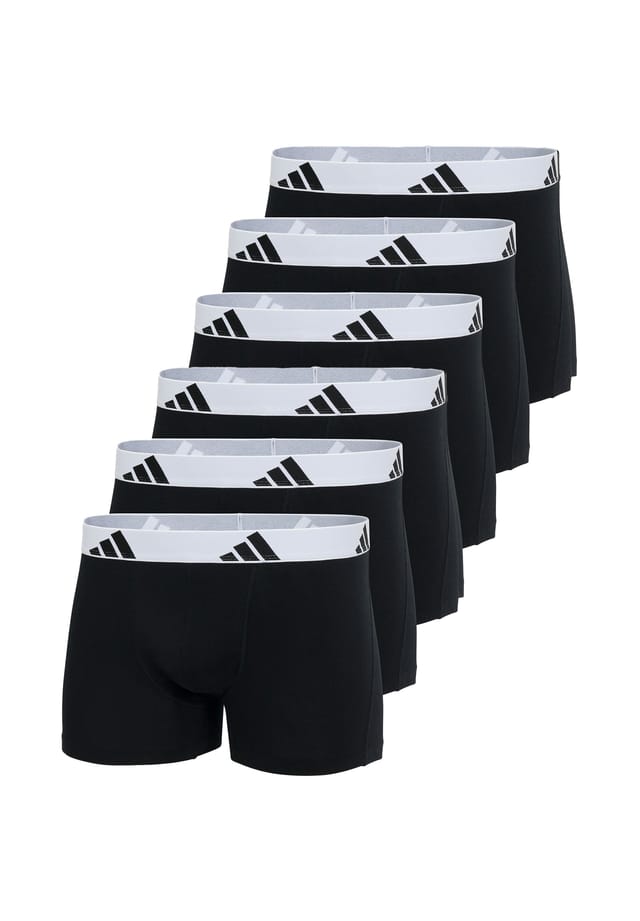 Ретро шорты/брюки 6 пар в упаковке активный гибкий хлопок Adidas, белый 
Ретро шорты/брюки 6 пар в упаковке активный гибкий хлопок Adidas, белый