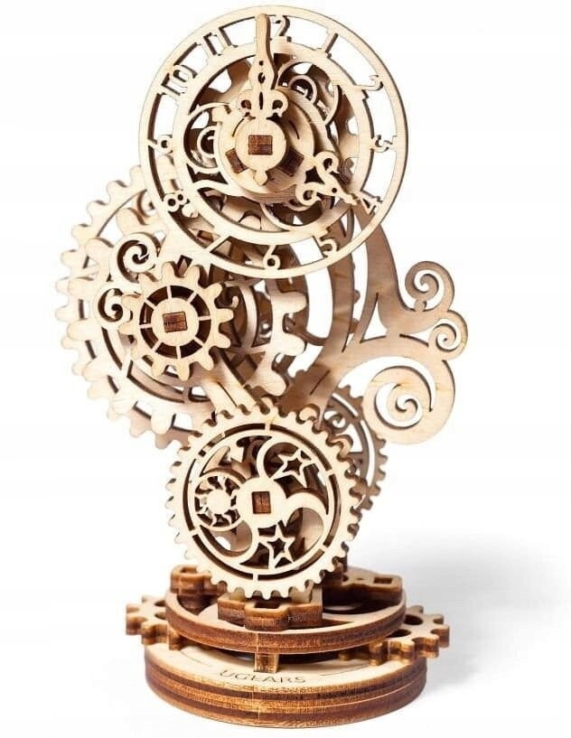 Ugears, механическая модель для сборки 3D-головоломки «Стимпанк-часы».
Ugears, механическая модель для сборки 3D-головоломки «Стимпанк-часы».