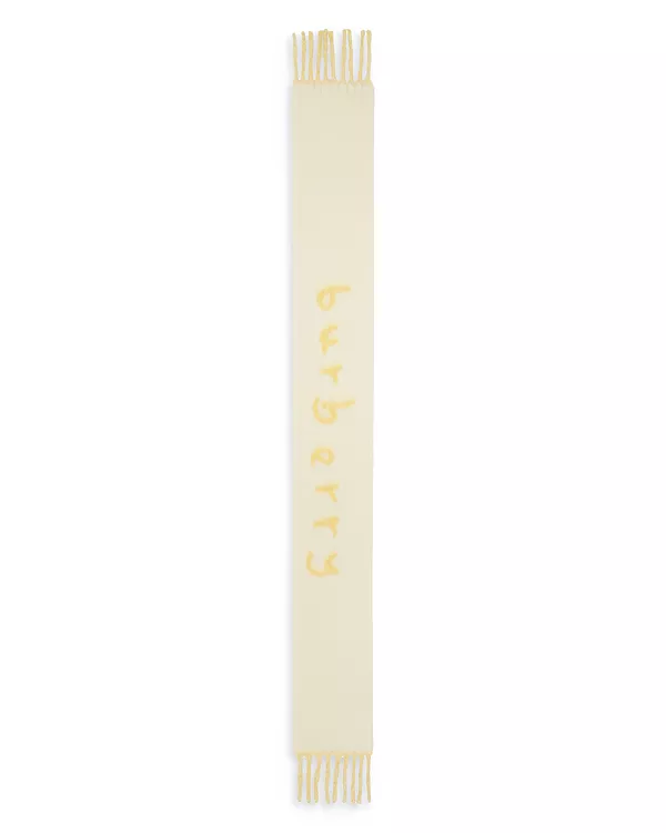 Двусторонний шарф из шерстяной смеси с логотипом Burberry, белый
Двусторонний шарф из шерстяной смеси с логотипом Burberry, белый