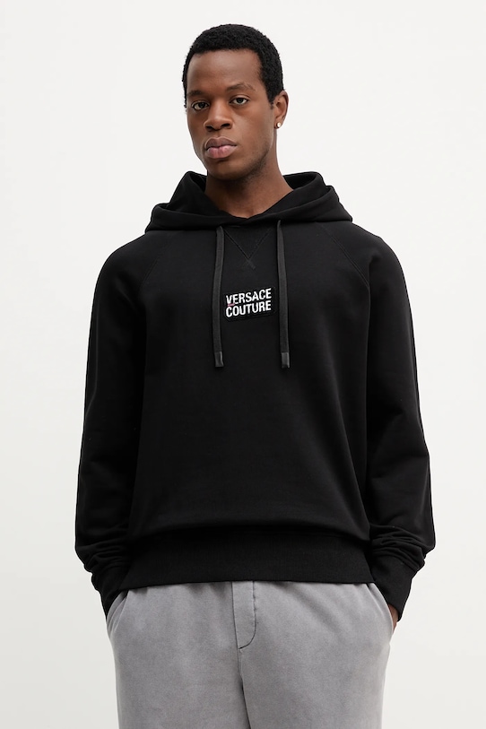 Хлопковая толстовка Versace Jeans Couture, черный
Хлопковая толстовка Versace Jeans Couture, черный