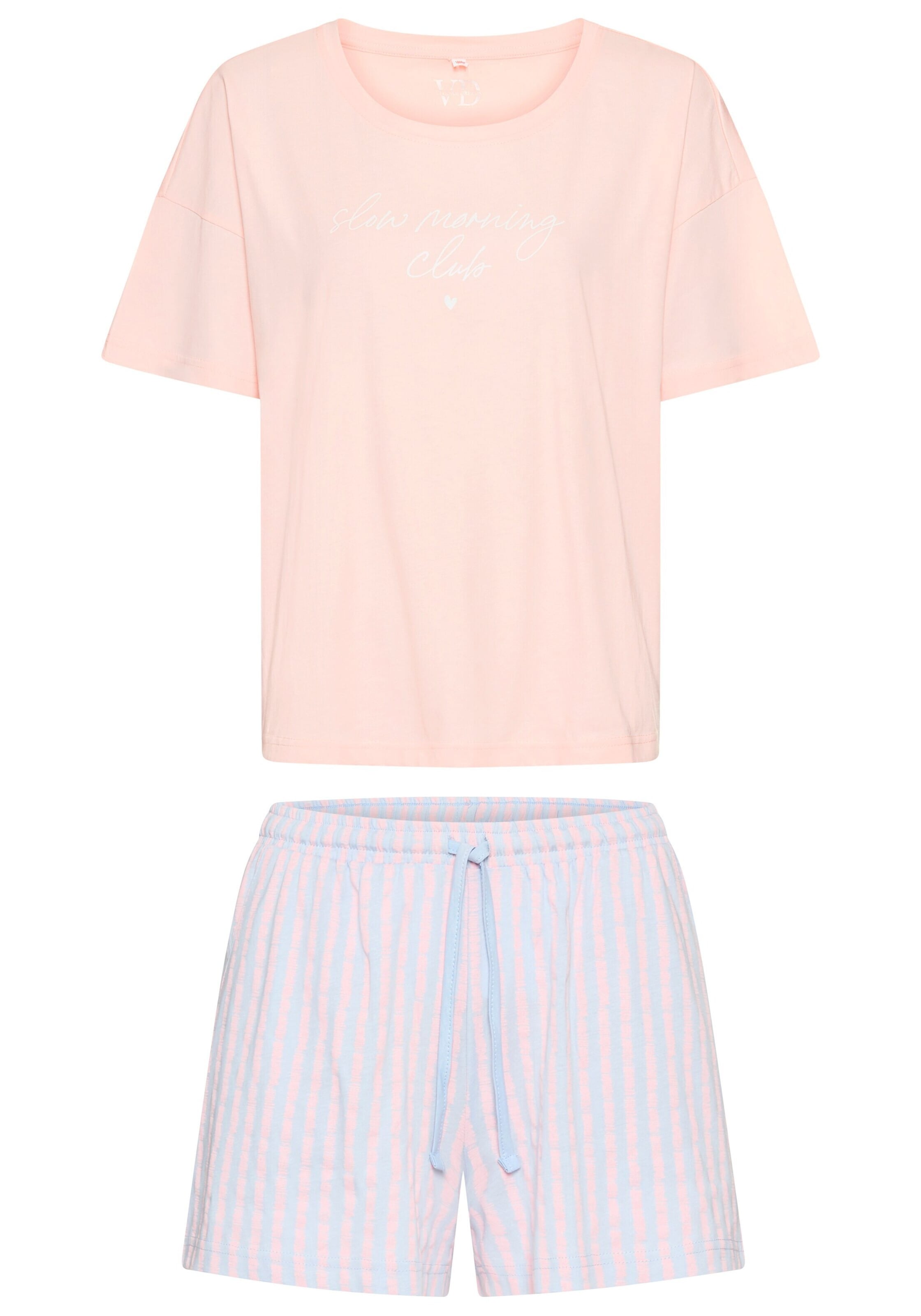 VIVANCE Короткий пижамный комплект в цвете Powder
VIVANCE Короткий пижамный комплект в цвете Powder