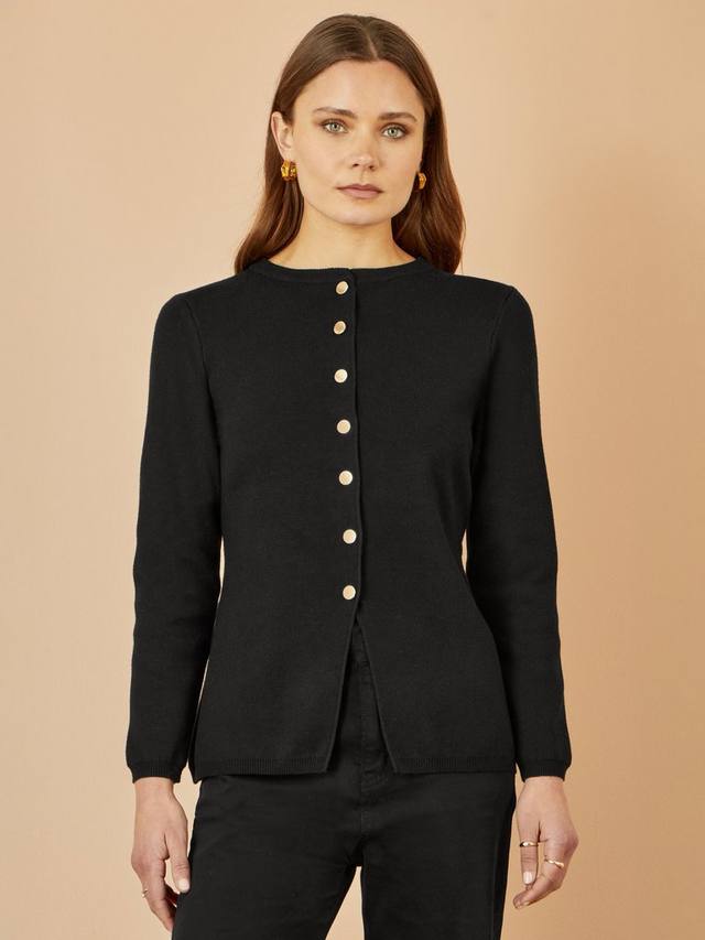 Кардиган с баской Yumi, Black
Кардиган с баской Yumi, Black