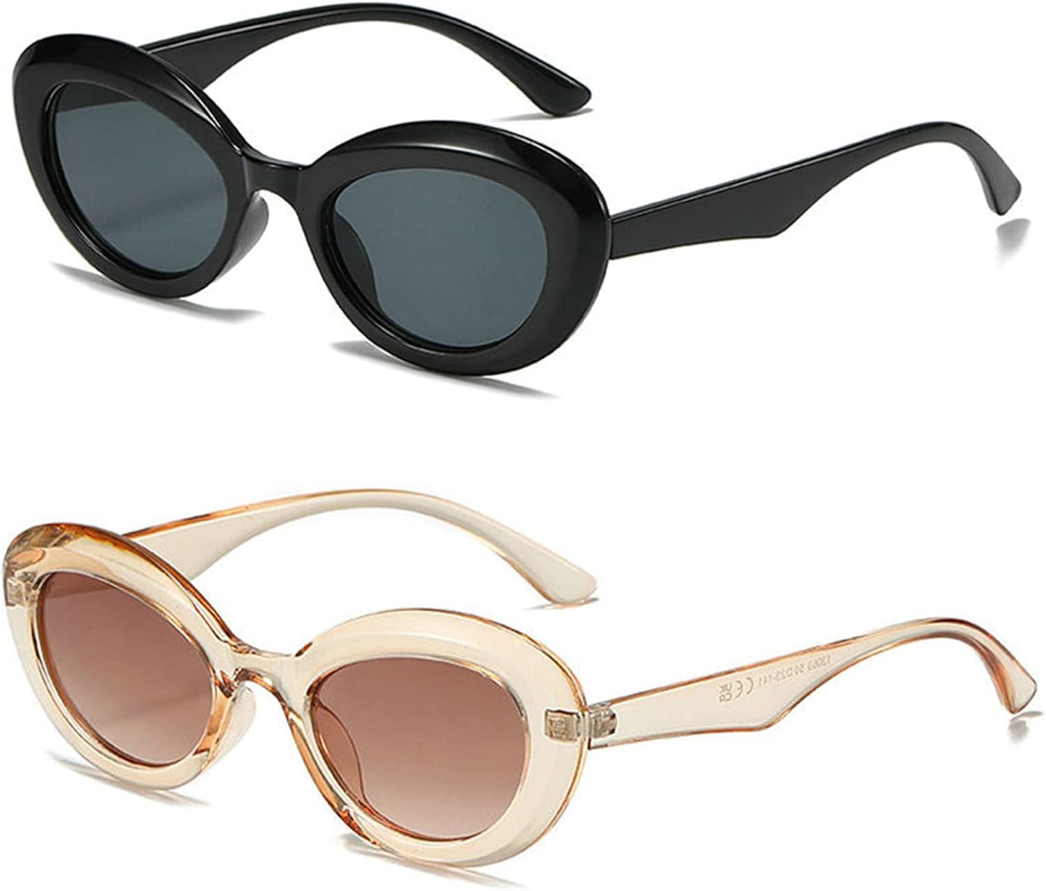 Женские винтажные овальные солнцезащитные очки COTIA с градиентным переходом цвета, солнцезащитные очки UV400, мужские панк-очки, серебристо-голубые зеркальные очки «кошачий глаз», 2pcs Black+tea
Женские винтажные овальные солнцезащитные очки COTIA с градиентным переходом цвета, солнцезащитные очки UV400, мужские панк-очки, серебристо-голубые зеркальные очки «кошачий глаз», 2pcs Black+tea