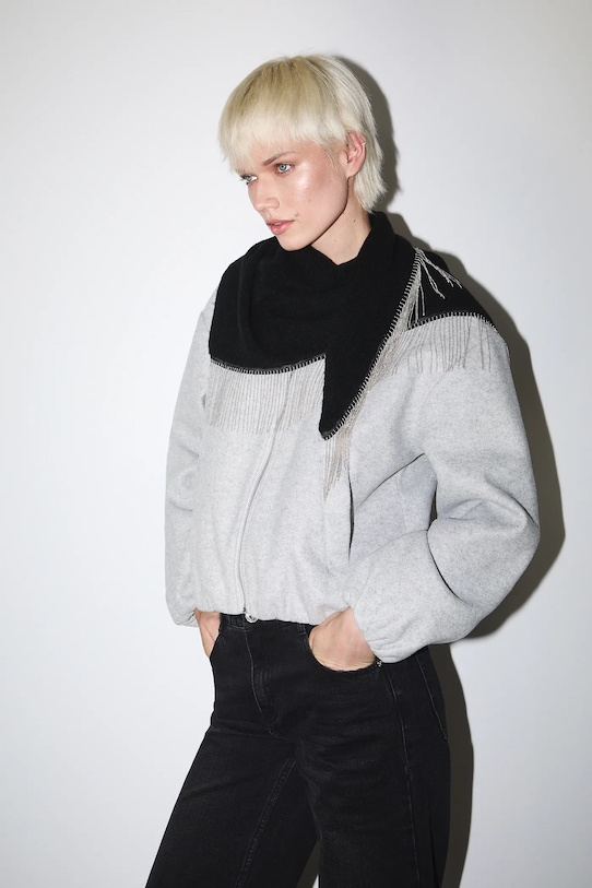 Шарф из смесовой шерсти Medicine, черный
Шарф из смесовой шерсти Medicine, черный